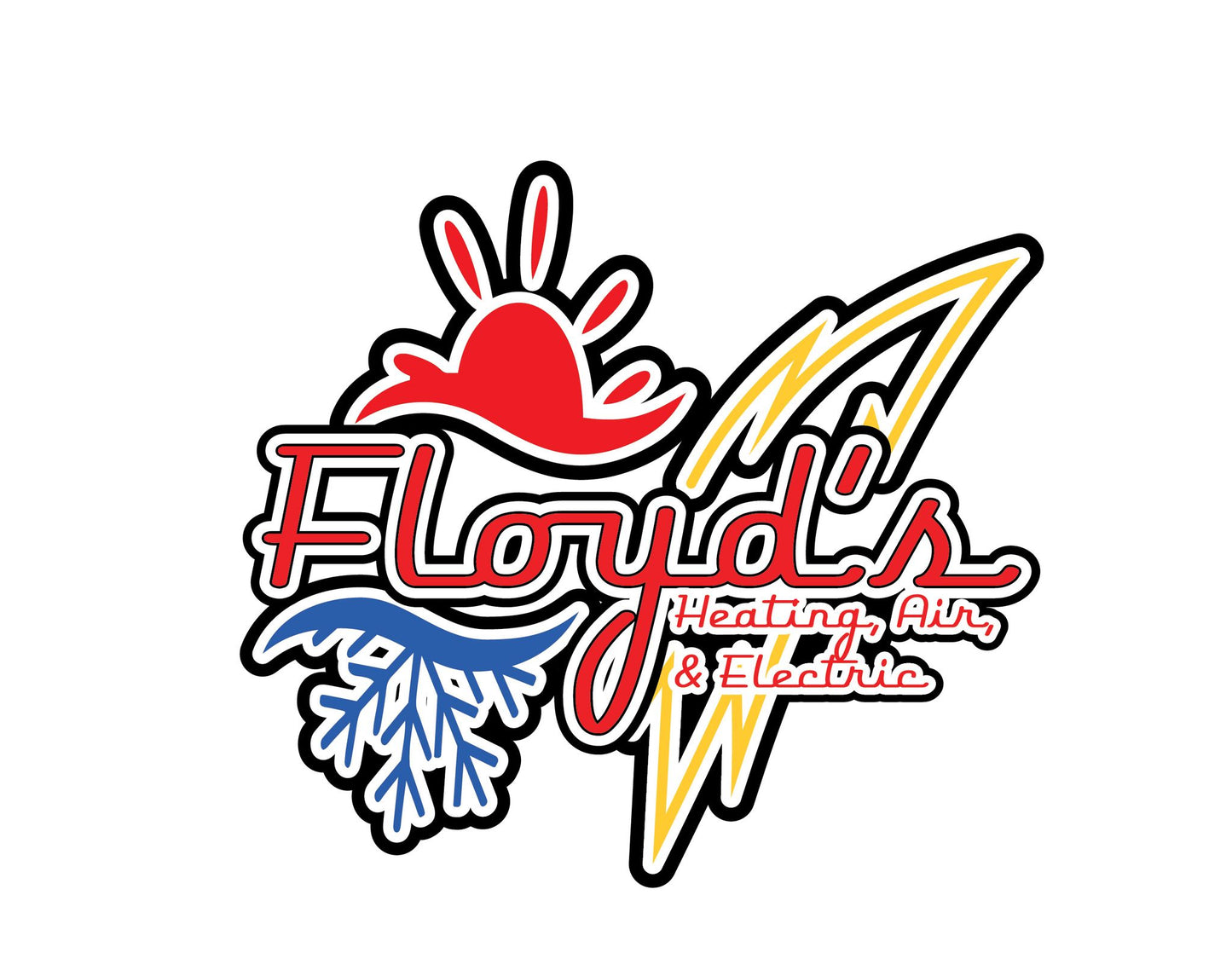 Floyds Heating, Air and Electrical Logo Design