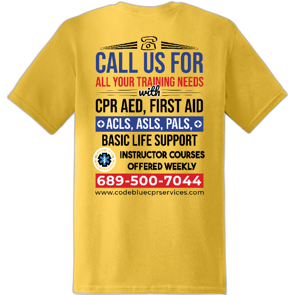 Code Blue CPR Services T-Shirt Gildan Softstyle® T-Shirt. 64000