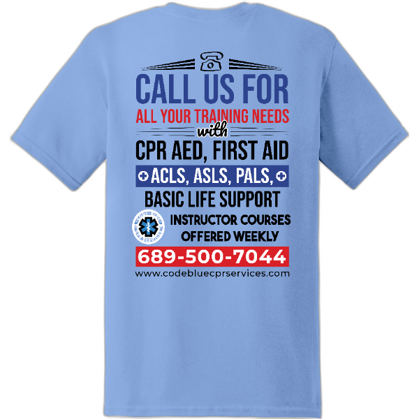 Code Blue CPR Services T-Shirt Gildan Softstyle® T-Shirt. 64000