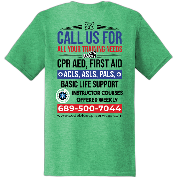 Code Blue CPR Services T-Shirt Gildan Softstyle® T-Shirt. 64000